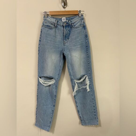 Urban Outfitters BDG Slim Straight Ripped Light Wash Jeans - Picture 5 of 15